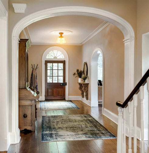 Modern Brass Schoolhouse Semi Flush Ceiling Lights Hallway
